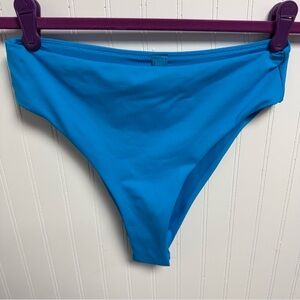 Skims Recycled Swim Mid Waist Bottom Turquoise Small NWT